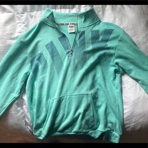 half zip sweatshirt from pink